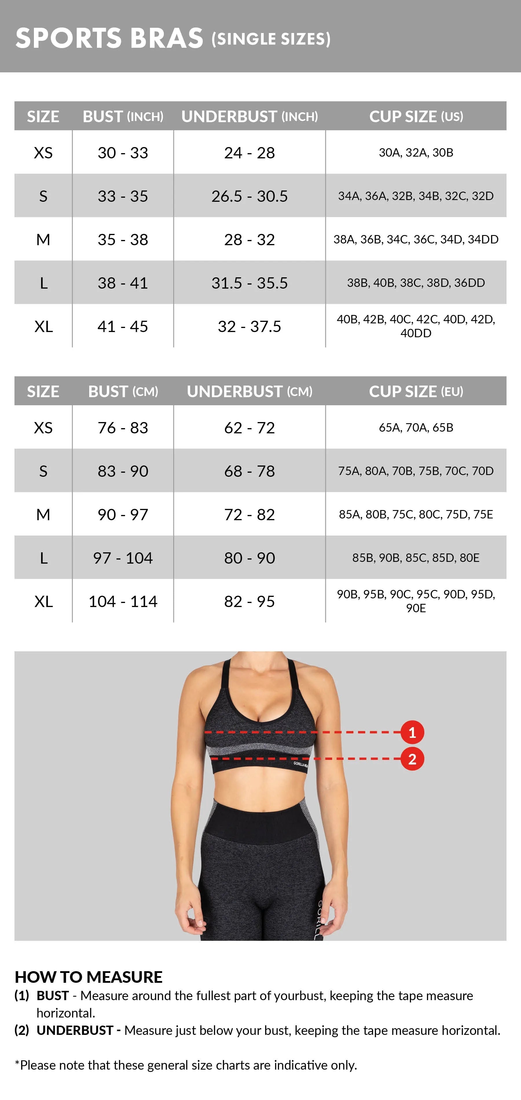 Gorilla Wear Osseo Sports-BH/Sports-BH, sort