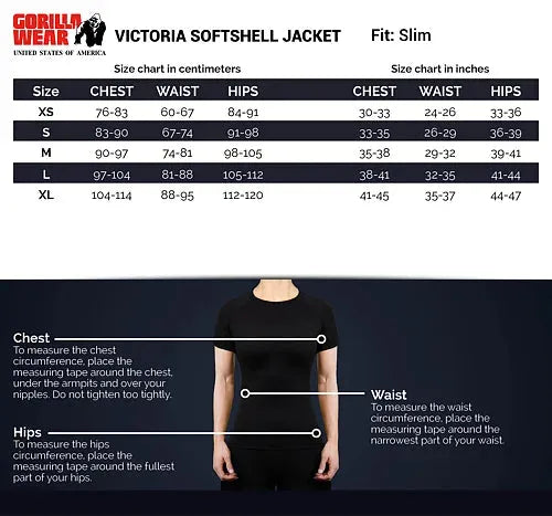 Gorilla Wear - Victoria Softshell Jakke, sort