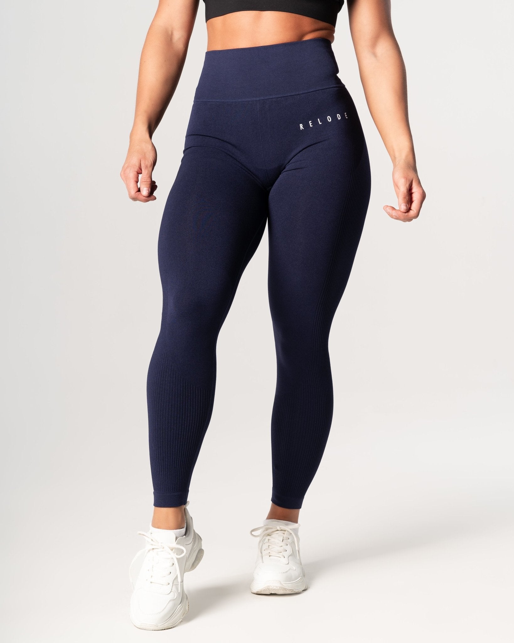 RELODE Slipstream Seamless Tights/Træningstights - Marineblå