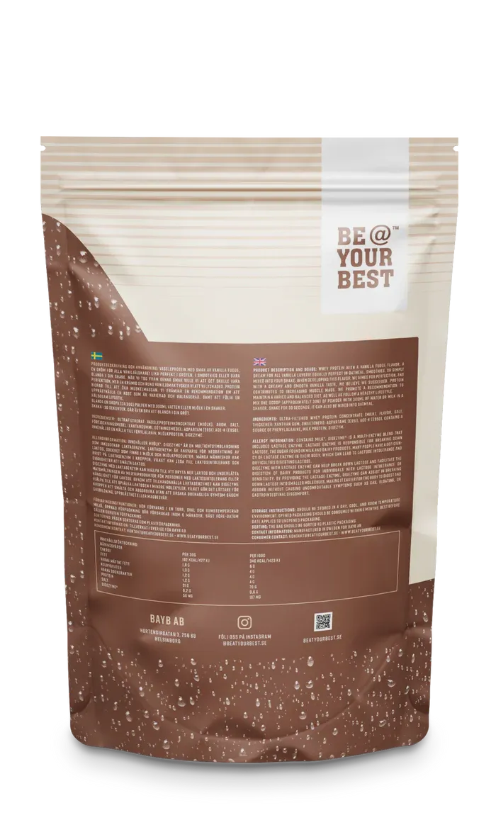 Be@yourbest  Vassleprotein Vanilla fudge