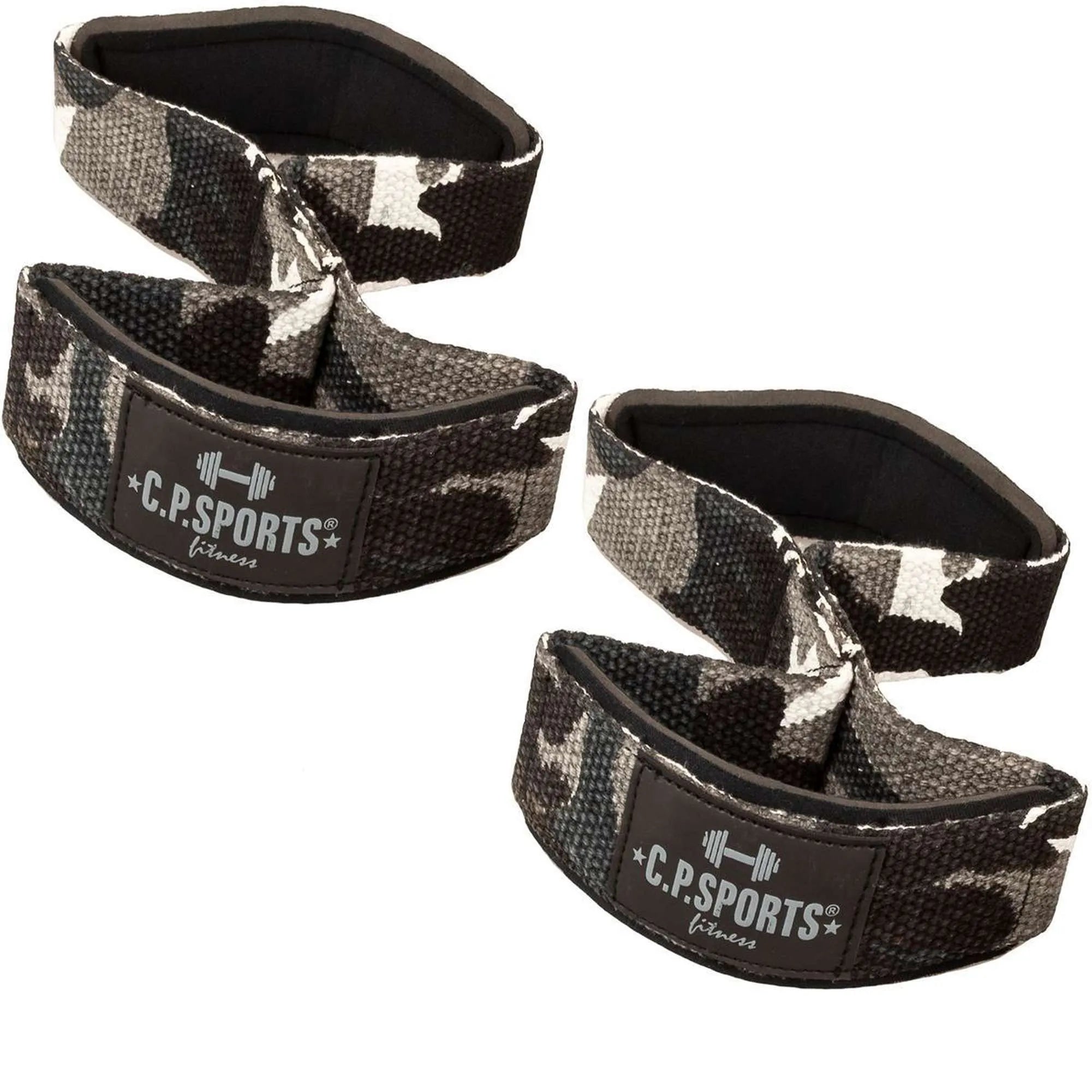 CP Sports Figur 8-stropper - Løftestropper, hvid camo