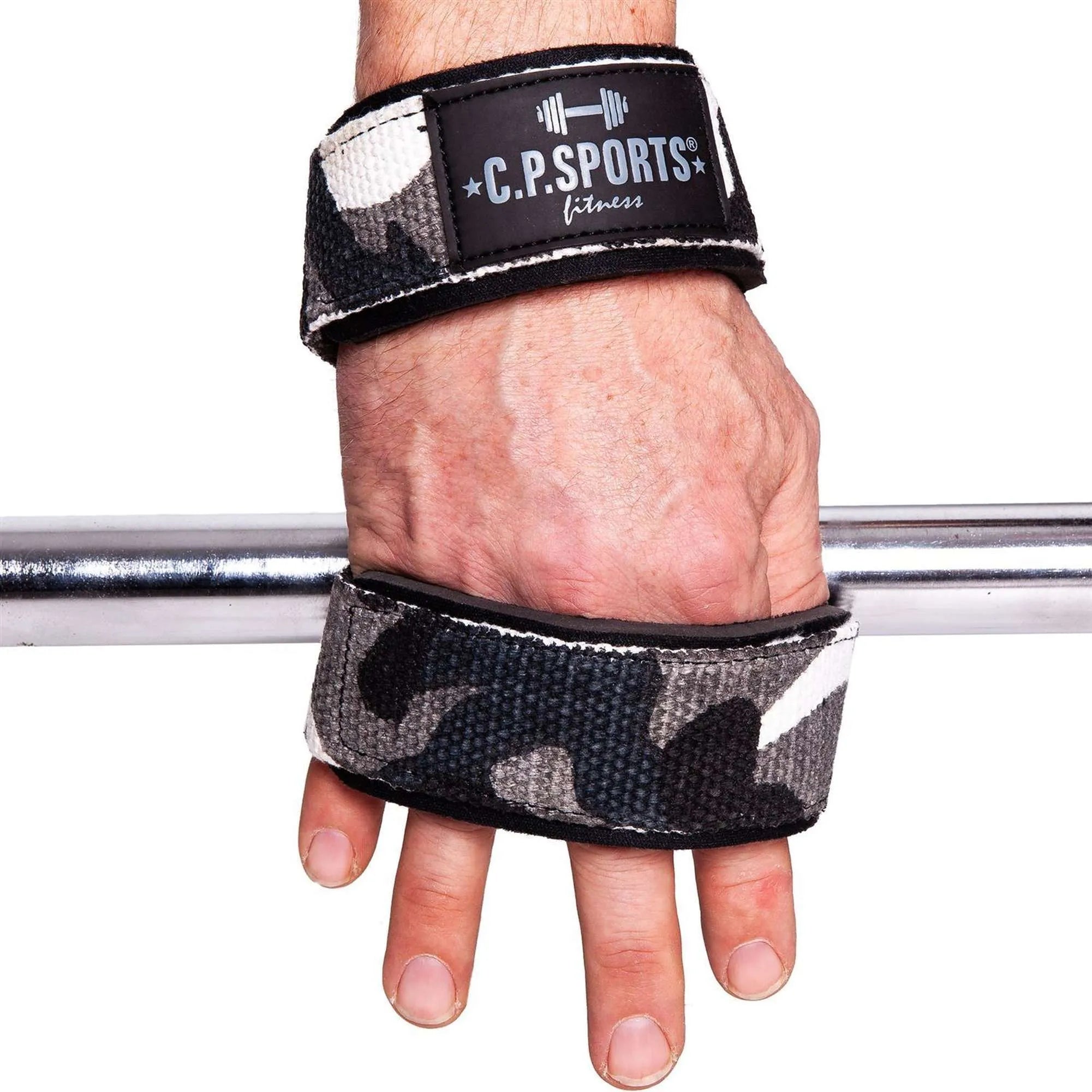 CP Sports Figur 8-stropper - Løftestropper, hvid camo