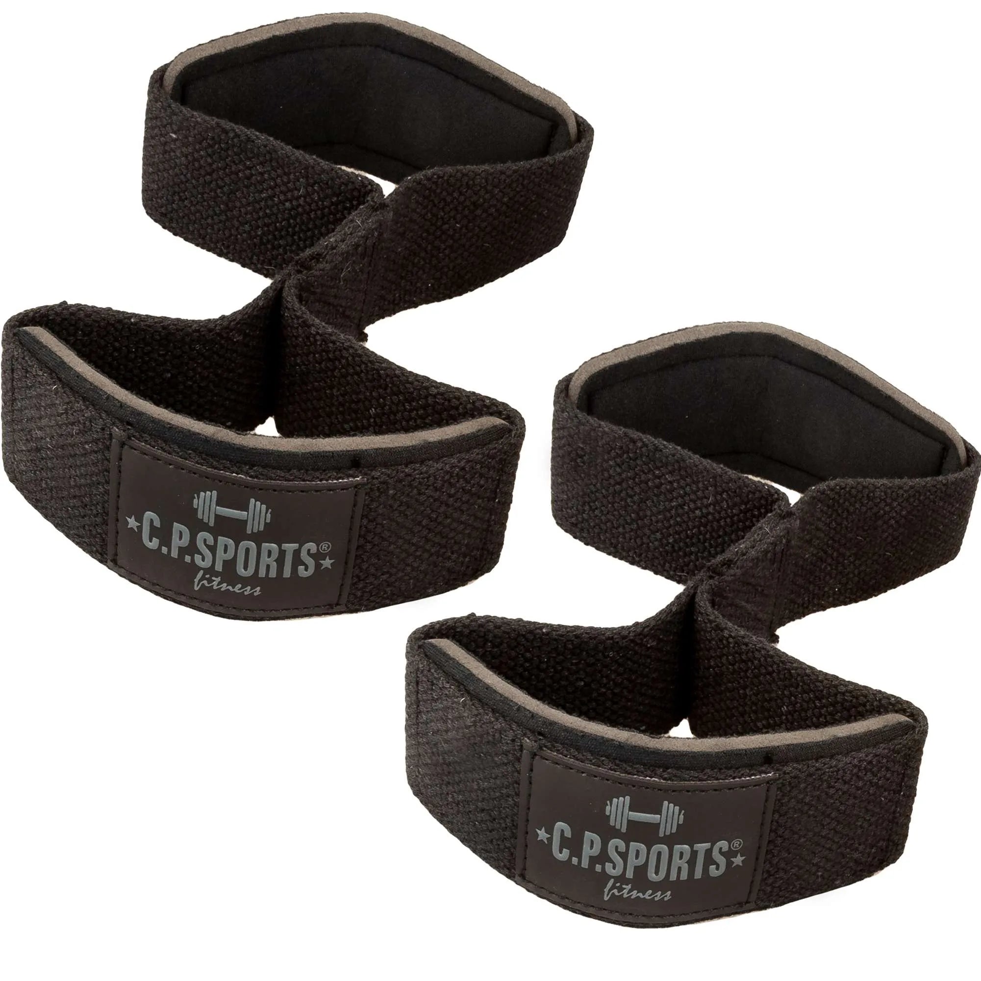 CP Sports Figur 8-stropper - Løftestropper, sort